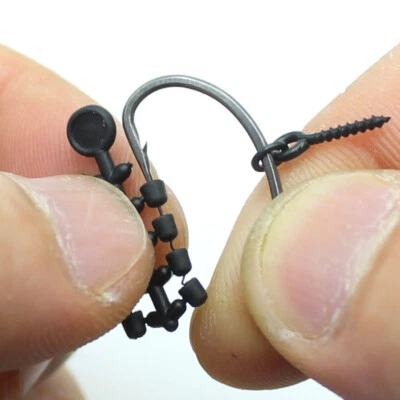 Carp Fishing Hook Connect Hook Beads Swivel Ready D-rig Line Aligner Hair Rigs Z