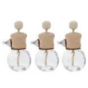 3 Pcs Car Perfume Empty Bottle Aromatherapy Diffuser Air Vent Essential Oil