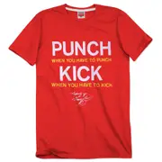 Punch When You Have To T-shirt by Homage