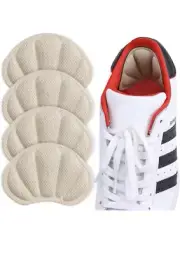 4PCS Back of Heel Cushion Inserts Mesh Heel Grips Pads for Boots Loose Shoe