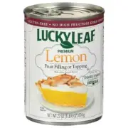 Lucky Leaf Premium Lemon Fruit Filling or Topping, 22 oz