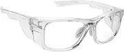 Lead Glasses 15011 X-Ray Radiation Eye Protection.75mm Lead Eq, Hipster Style Frame Added Permanent Side Shields
