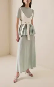 [ALAÏA] Knit Wool Maxi Skirt