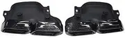 Silver/Black/Carbon Fiber Exhaust Tips Muffler Tip Compatible For Mercedes C63 W205 C200 C300 C260 C180 Compatible For AMG 2015-2018(Carbon Fiber)
