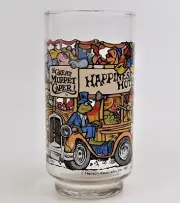 Great Muppet Caper Glass Tumbler Kermit the Frog Fozzie Happiness Hotel 1981