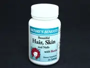 HAIR SKIN NAILS with BIOTIN Dietary Supplement 24 tablets 5000 mcg