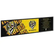 AFL Bar Runner - Richmond Tigers - Bar Mat - Team Song - 25cm x 90cm