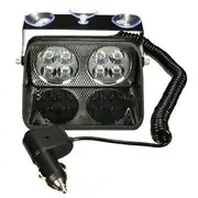 LED Windshield Warning Light Car Flash Police Beacon Emergency Strobe Signal Windscreen Lamp 12V 29 BLUE