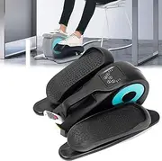 Electric Elliptical Machine Trainer, Under Desk Bike Pedal Exerciser, Ultra-Thin Mini Walking Machine, Cycle Exercise Bike for Leg Pedder Portable with Display Monitor