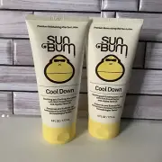 2x’s New Sun Bum Cool Down After Sun Lotion Soothing and Cooling Aloe 6 oz