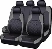 Car Seat Covers Accessories Suitable for Toyota RAV4 EV 2010-2014, Corolla 2010-2014, Corolla Hatchback 2020-2022, ECHO 2010-2014 5 Seater Car Seat Cover, Car Accessories Leather Seat,