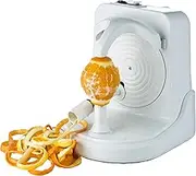 Pelamatic - Electric Fruit and Vegetable Peeler | Ideal for Potatoes, Oranges, Tomatoes, Kiwis, Peaches | Adaptable Arm | Durable ABS Plastic and Stainless Steel, Orange