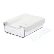 Under Desk Drawer, Self-Adhesive Slide Out Storage Organizer, White