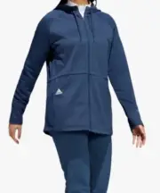 Womens Adidas Golf COLD.RDY Full-Zip Parka Sweatshirt Navy Blue #HG6983 Sz Med