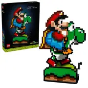 LEGO Super Mario World: Mario & Yoshi Nintendo Figure Collectible Set for Adults