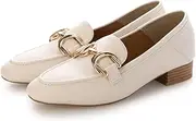 [EVOL] (イーボル) Evor Women's Pumps (Light Weight) Buckled Soft Loafers for Rain or Shine, IV, 23.5 cm