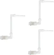 Kisangel 3pcs Pool Fountain Pump Inflatable Pool Solar Fountain for Pool Slide Pool Skimmer Pond Swimming Water Fountain Decor Pool Sprinkler Fountain Water Fountain Rack White Pp