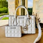 Michael Kors Sheila Small Crossbody Satchel Handbag+Coin Pouch Wallet NWT