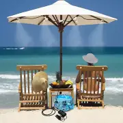 Portable Misting System with Water Pump, Triangle Bag and Foldable Bucket, DIY M