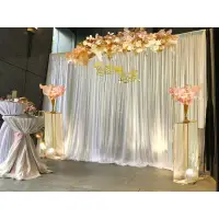 在飛比找蝦皮購物優惠-尾牙 台北新北桃園K12專人婚禮佈置+撤場 婚禮佈置背板