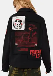[Dolls Kill X WB Horror] Footsteps In The Dark Twill Jacket
