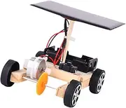 LALADEFIEE 1Pc DIY Solar Electric Car Kit Creative Engineering for Handmade Solar Powered Model Engaging Stem Building Activity Colorful Safe Construction