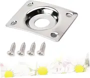 TOYANDONA Silver Guitar Output Jack Electric Guitar Jack Guitar Jack Socket Plate Jack Plate