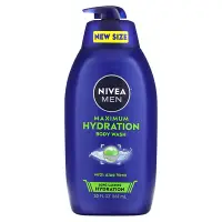 在飛比找iHerb優惠-[iHerb] Nivea 男士蘆薈特強保溼沐浴露，30 液