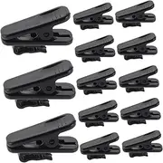 HOMOBABE 100pcs Earphone Cord Clips Plastic Headphone Wire Holders Compact and Sturdy Headset Accessories for Tidy Cable Management