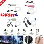 USB Aquarium Oxygen Pump Mini Fish Tank Air Pump Compressor Aerator Accessory AU
