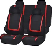 Car Seat Cover Set Unique Flat Cloth Car Seat Cover Interior Accessories Universal Car Seat Cover Auto Seat Cover(Red Full Set a)