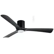 Martec Fresno 1320mm Smart DC Ceiling Fan + Light with WiFi Remote Black
