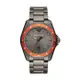 【Emporio Armani】美式經典簡約線條時尚鋼帶腕錶-鐵灰款/AR11178