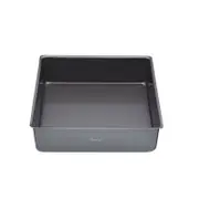 Mastercraft 30cm Heavy Loose Base Non-Stick Square Deep Cake Pan - Black
