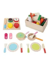 [Keezi] Learn and Play Kitchen Wooden Utensils