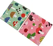 WOONEKY 2pcs Cloth Dog Bandanas Girl Dog Bandana Cartoon Dog Scarf Decorative Dog Neckwear