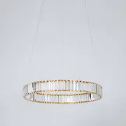 Quivira Round Crystal LED Chandelier - Gold Hardware