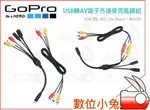 數位小兔【GOPRO ANCBL-301 USB轉AV端子外接麥克風線組 公司貨】麥克風線 AC 轉換線 USB 轉AV