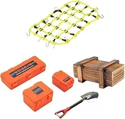 Generic RC Car Roof Equipment for SCX10 and 1/10 Crawler Series, Yellow Net