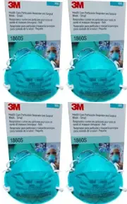 3M™ NIOSH Respirator & Surgical Mask Exp2027, 80 pcs (Child) 1860s N95 Authentic