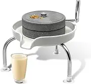 Hand Stone Grain Mill,Countertop Wet Grinder for Kitchen,Almond Soybean Milk Maker,Manual Crank Corn grinding Machine for Wet Food Ingredients