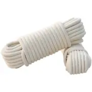 Woven Cotton Pull Rope Cord Beige Thick Flagpole Tapestry DIY Craft Decoration