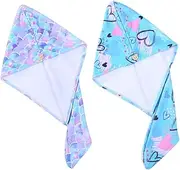 Baluue Adorable Hair Turban Wrap Set 2 Pcs Super Absorbent Hair Towels for Boys and Girls