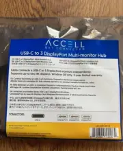 Accell USB-C to 3 DisplayPort Multi-Monitor Splitter - U226B-001B