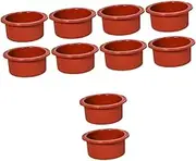 10 Pcs Baking Silicone Mold Silicone Mould Silicone Parchment Moulds Cake Pans Round Silicone Cake Pan Bread Making Tools Cake Mold Baking Mold 3in Chocolate Silica Gel