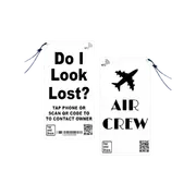 2x Smart Nfc 'air Crew' Luggage Tags With Smart Passive Tracking