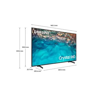 SAMSUNG 三星 43吋 4K UHD 連網 液晶顯示器 液晶電視 UA43BU8000WXZW