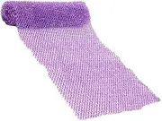 Zerodeko Exfoliating Back Scrubber Towel Soft Body Wash Sponge for Gentle Skin Care Portable Long Strip Design for Hard to Reach Areas and Skin Friendly Shower Accessory