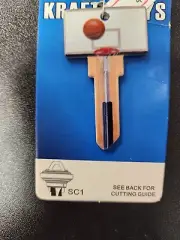 BASKETBALL BACKBOARD HOOP SHAPED SCHLAGE SC1 KEYBLANK