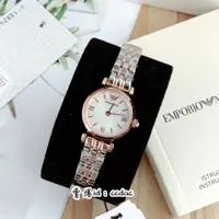 在飛比找蝦皮購物優惠-Armani 阿曼尼手錶 玫瑰金簡約小巧錶盤不鏽鋼鏈女生腕錶
